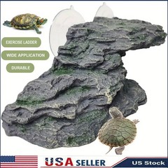 Turtle Basking Platform Tortoise Climbing Ramp Reptiles Dock Aquarium Ornament