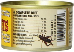 Zoo Med Can O’ Crickets Canned Food for Reptiles 1.2 ounces – 4 Pack