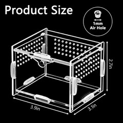 Acrylic Insect Terrarium & Reptile Habitat Kit – Multi-Purpose Bug Enclosure for