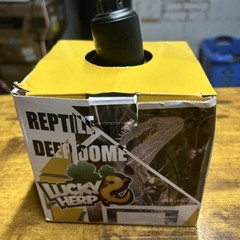 LUCKY HERP Aluminum 5.5inch Deep Dome Reptile Heat Lamp w/thermosta READ DETAILS