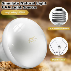 4Pack Reptile Heat Lamp Bulbs, 100W Heat Lamp Bulbs for Reptiles Basking