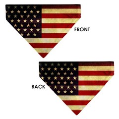 Vintage US Flag Repeat Slip On Collar Bandana Only