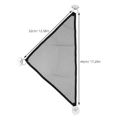 2Pcs Reusable Black Mesh Lizard Hammock Pet Swing Toy for Reptile Pets