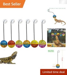 6 Lightweight Toy Balls for Bearded Dragons – Perfect for Terrarium Enrichment