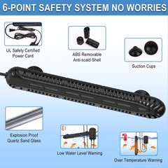 HiTauing Aquarium Heater, 300W Fish Tank Heater with LED Digital Display & 5 …