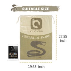 Large Size Safe Snake Bag w/ Drawstring Reptile Herp Catching Hunting Sack Pouch