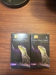 Reptile Heat Bulb bluex bulbs moon black night bulb 40W Lot Of 2