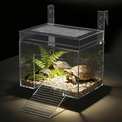 Transparent Acrylic Turtle Basking Platform Dock Ramp Aquarium Topper 7.8″X5.5″