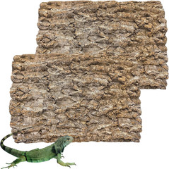 Hamiledyi 2PCS Cork Terrarium Background 15.7X11.8In Natural Cork Large Bark Bac