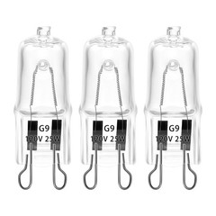 3 Pack UVA UVB Reptile Light Halogen Bulbs Beads Heat Lamp (25 Watt) Clear