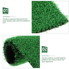 Reptile Basking Dock Artificial Turf Pad Moss Carpet for Reptiles