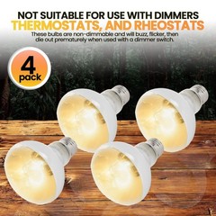 100W Reptile Heat Lamp Bulbs – UVA Daylight Basking Light for Turtles, Lizards,