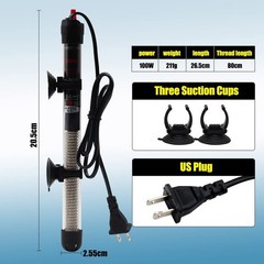 Aquarium Heater 25W 50W 100W 200W 300W Auto Submersible Heater Thermostat Fis…