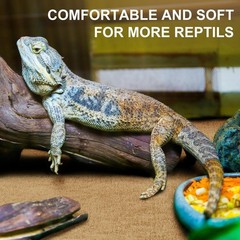 4 Pcs Reptile Carpet Bedding Substrate Liner for Terrarium, 47″x24″, Coffee