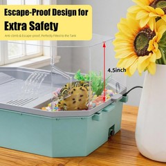 Wedoelsim Large Turtle Tank Aquarium Kit with Basking Platform 3-Stage Filter…