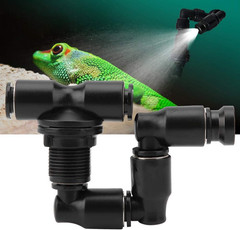 Reptile Fogger Mist Sprinklers,360°Adjustable Misting Nozzles Reptile Mister Noz