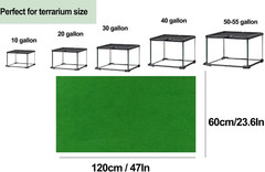 47″ X 24″ Large Reptile Carpet Terrarium Liner Bedding Reptile Substrate Mat Tan