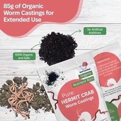 Hermit Crab Supplement Bundle – Greensand, Oyster Shell Powder and Worm Casti…