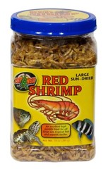 Zoo Med Large Sun-Dried Red Shrimp Aquatic Turtle Food, 10 oz.
