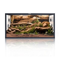 120 Gallon Bearded Dragon Tank,48″ x 24″ x 24″ Reptile Tank with Sliding Door…