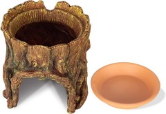 Naturalistic Leopard Gecko Hide Cave – Safe Resin Design with Clay Water Basin