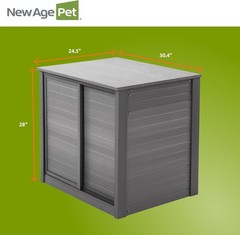 Small Ecoflex Storage Cabinet for Reptile Habitat Grey Moisture Resistant Design