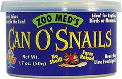 Zoo Med’s Can O’ Snails No Shell Farm Raised With Natural Juices 1.7-Ounce