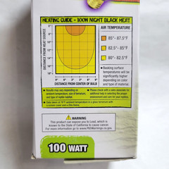 Zilla Night Black Incandescent Bulb 100W Reptile Terrarium Lamp Light