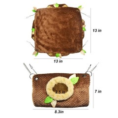 Small Animal Hammock, Hamster Hanging Bunkbed Hammock & Tunnel Warm Bed House…