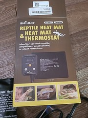 BN-LINK Durable Pet Heating Pad Mat 6″ X 8″ Digital Thermostat Combo Set 120V