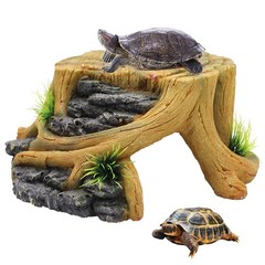 Turtle Basking Platform,Tortoise Resin Resting Reptile Habitat Ornament Aquar…