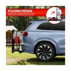 Folding Hitch Cargo Carrier Basket 60″ X 20″ X 6″+ Waterproof Bag (59″ 24″ 24…