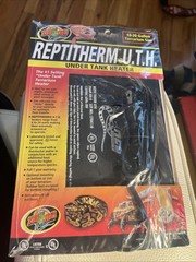 Reptitherm Under Tank Heater Pad 10-20 Gallon Reptile Terrarium RH-40 NEW SEALED