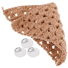 Lizard Lounger Hammock in Brown Cotton Rope for Reptile Cage Hanging Use