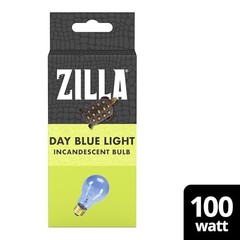 Zilla 100 Watts Blue Incandescent Bulb for Reptile Terrariums Heat and Light
