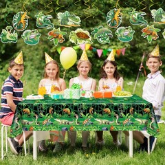 3 Pcs Reptile Swamp Party Tablecloth, Reptile Swamp Tablecovers Alligator Tur…