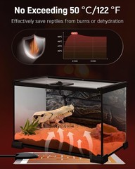 Pawfly 5 W Reptile Heat Pad 6 x 5.5 Inch Reptile Heating Pad Under Tank Terrariu