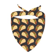 Taco Dog Bandana Scarf Festive Mexican Food Lovers Pet Tie On Apparel