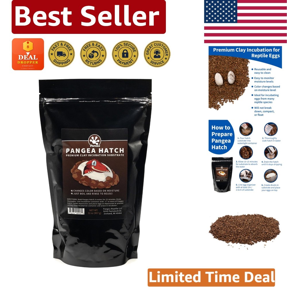 2 lb Hatch Incubation Clay – Moisture-Changing Substrate for Reptiles