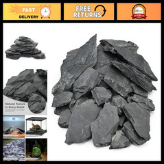 Natural Slate Stone Reptile Basking Platform Rocks for Tortoise Habitat 20lb – A