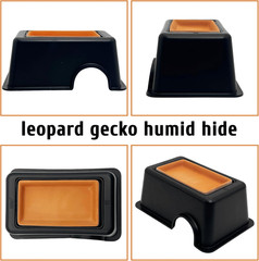4 Pcs Humid Hide for Leopard Gecko Moist Reptile Hide Box Small Snake