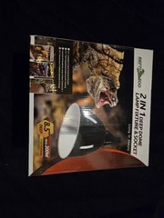 Reptizoo 2 In 1 Deep Dome Lamp Fixture & Socket Max 200 Watts 8.5 Reptile Light