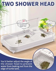 Kit de acuario para tortugas, kit de inicio para tanque de tortugas con bomba y