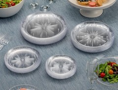 PLASTICPRO 6” inch Premium Heavy Weight Crystal Clear Disposable Hard Plasti…