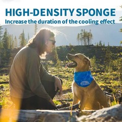 Dog Ice Bandana Cooling Neck Wraps Pet Collar Summer Heat Relief Accessory
