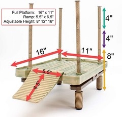 Penn-Plax Reptology Floating Turtle Pier and Basking Platform – Decorative, F…