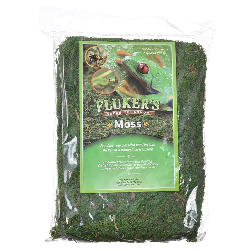 Reptile, Fluker’s Green Sphagnum Moss (Large (8 Dry Quarts))