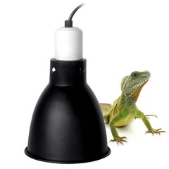 5.5 Inch Deep Dome Reptile Heat Lamp Fixture for UVB UVA Basking Light Tank