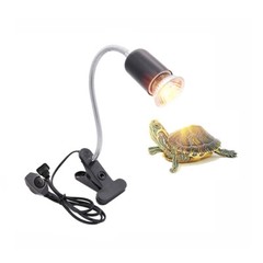 Reptile Lamp Fixture Holder Clamp Tortoise Lizard Basking Heating Light Bulbs