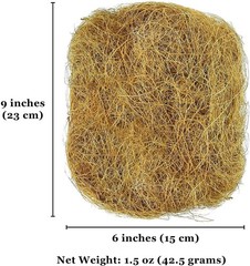 SunGrow Coconut Husk Fiber for Reptile Cave Bedding, [II] Inferred: Brown